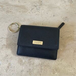 Kate Spade Black Key Holder with Gold Accents